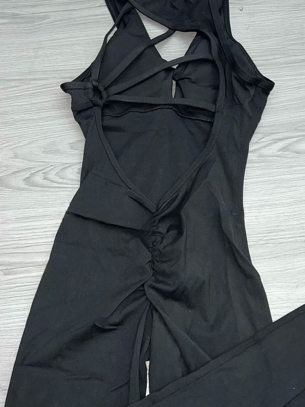 Sexy Seamless Hip Lifting Yoga Backless Jumpsuit