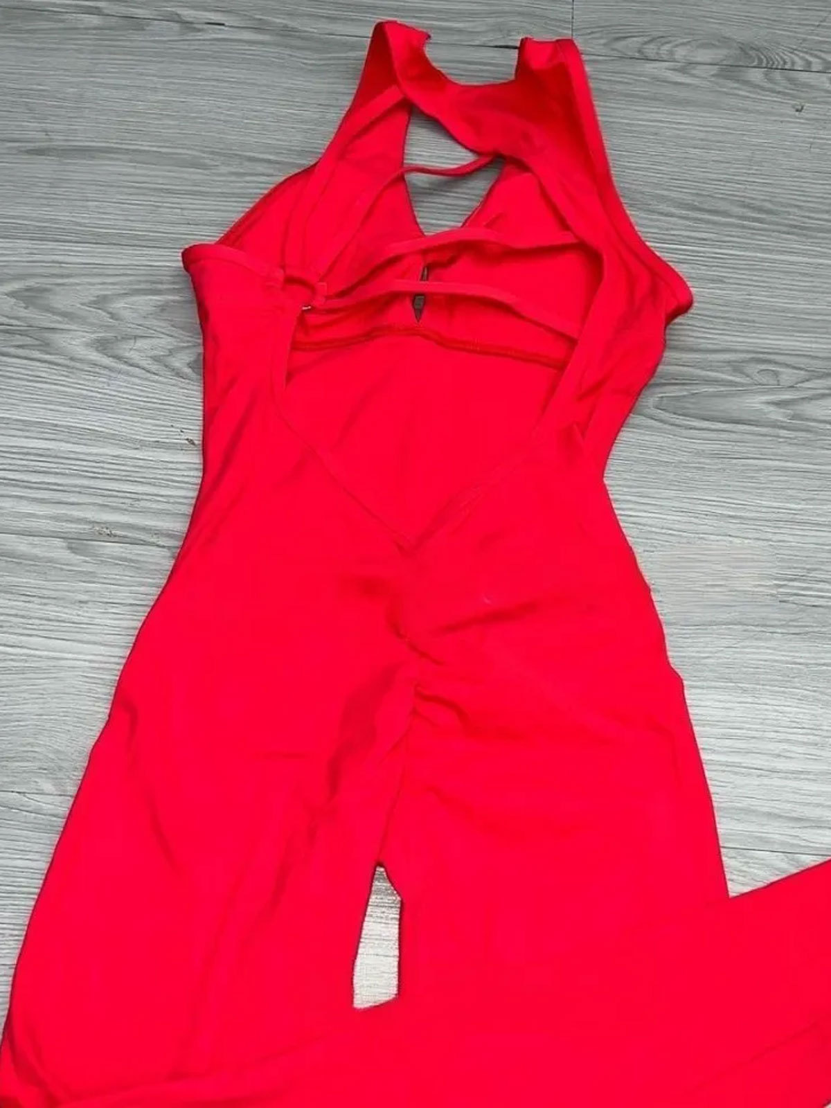 Sexy Seamless Hip Lifting Yoga Backless Jumpsuit