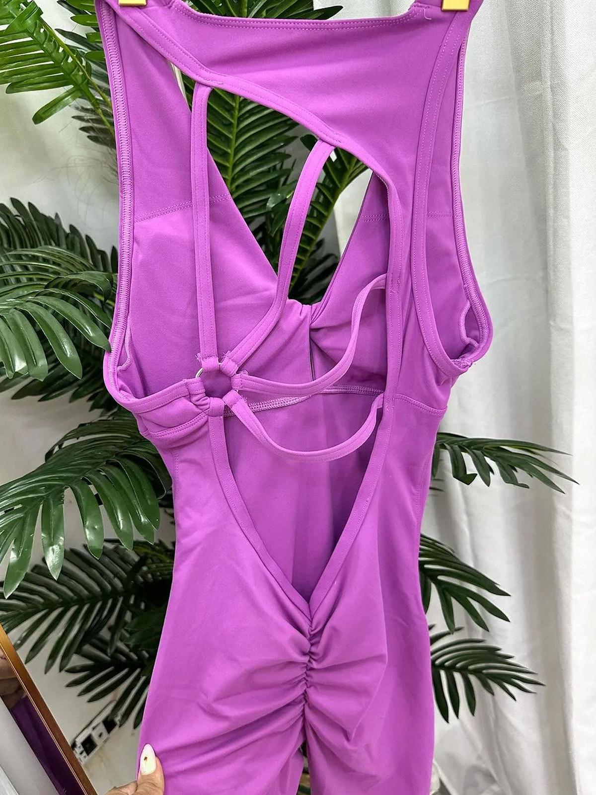Sexy Seamless Hip Lifting Yoga Backless Jumpsuit