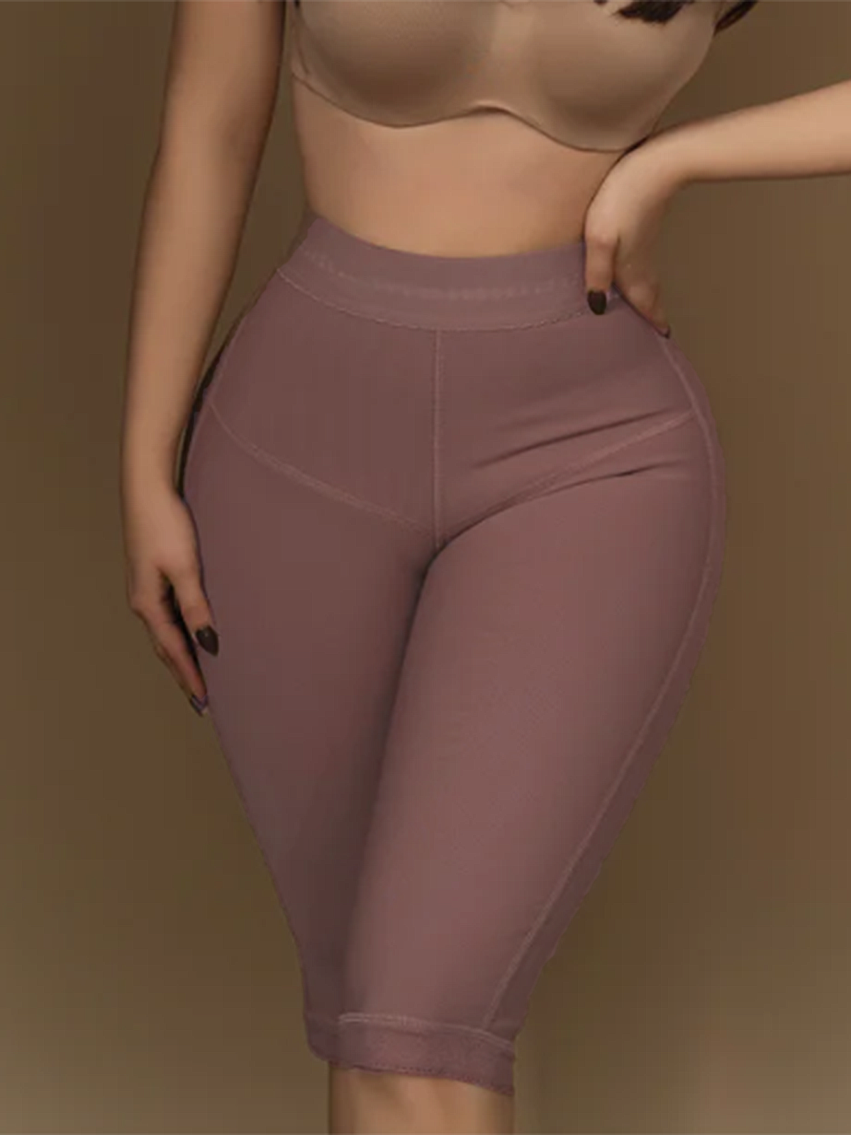 High Waisted Elastic Tummy Controlling  Firming Butt Lifting Pants