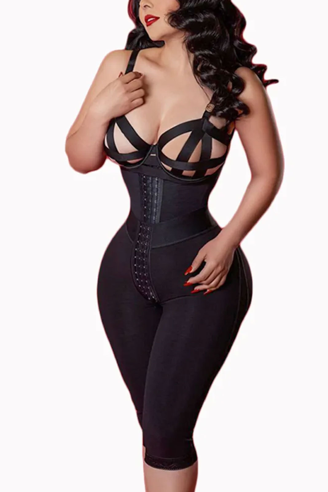 Women's Hip Shaping Knee-length High waist Shorts