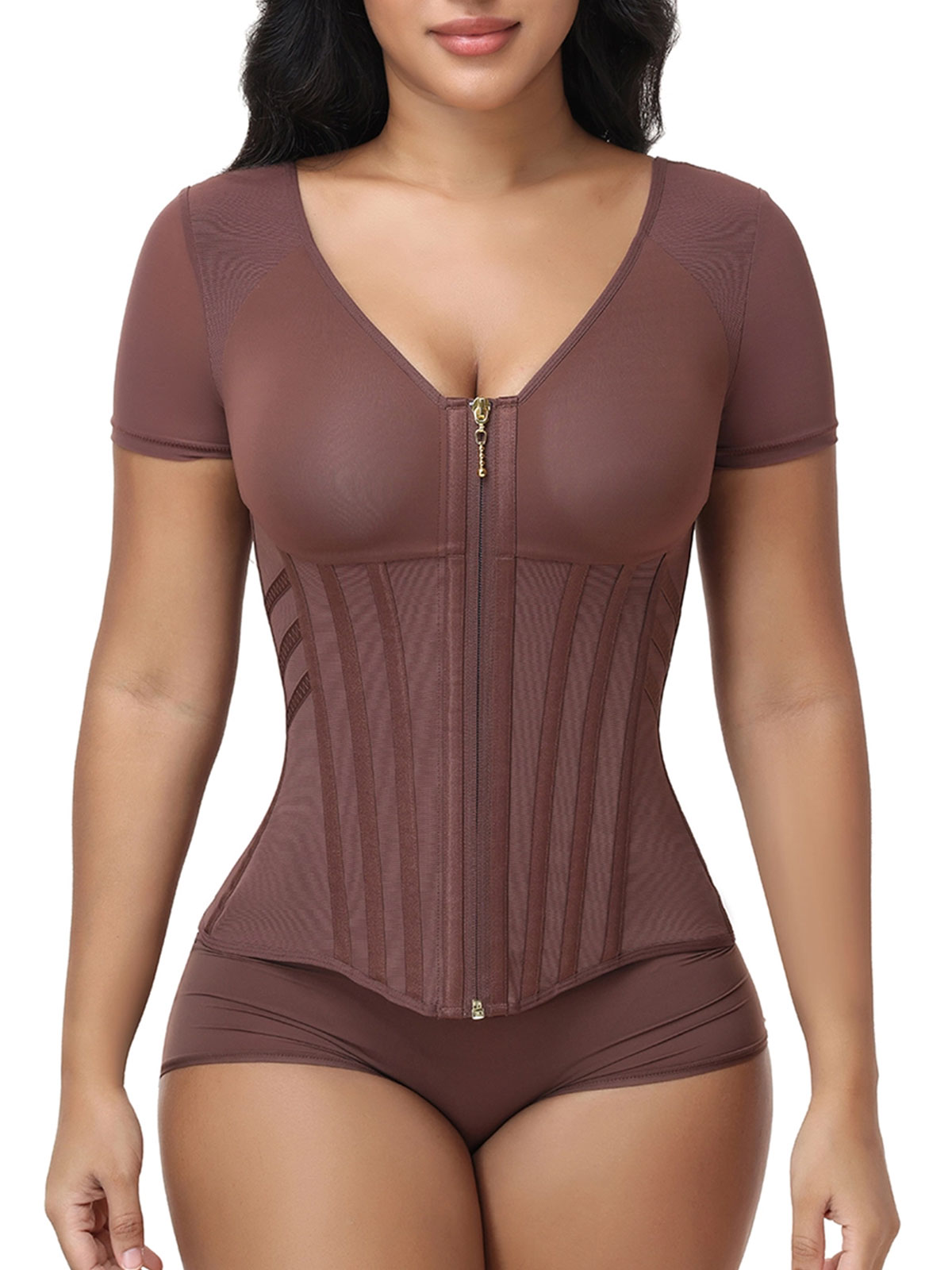 Mesh Compression Corset Top