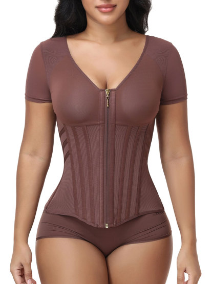 Mesh Compression Corset Top