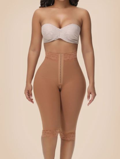 Mid Knee Length Tummy Control Hip Lifting Shaper Shorts