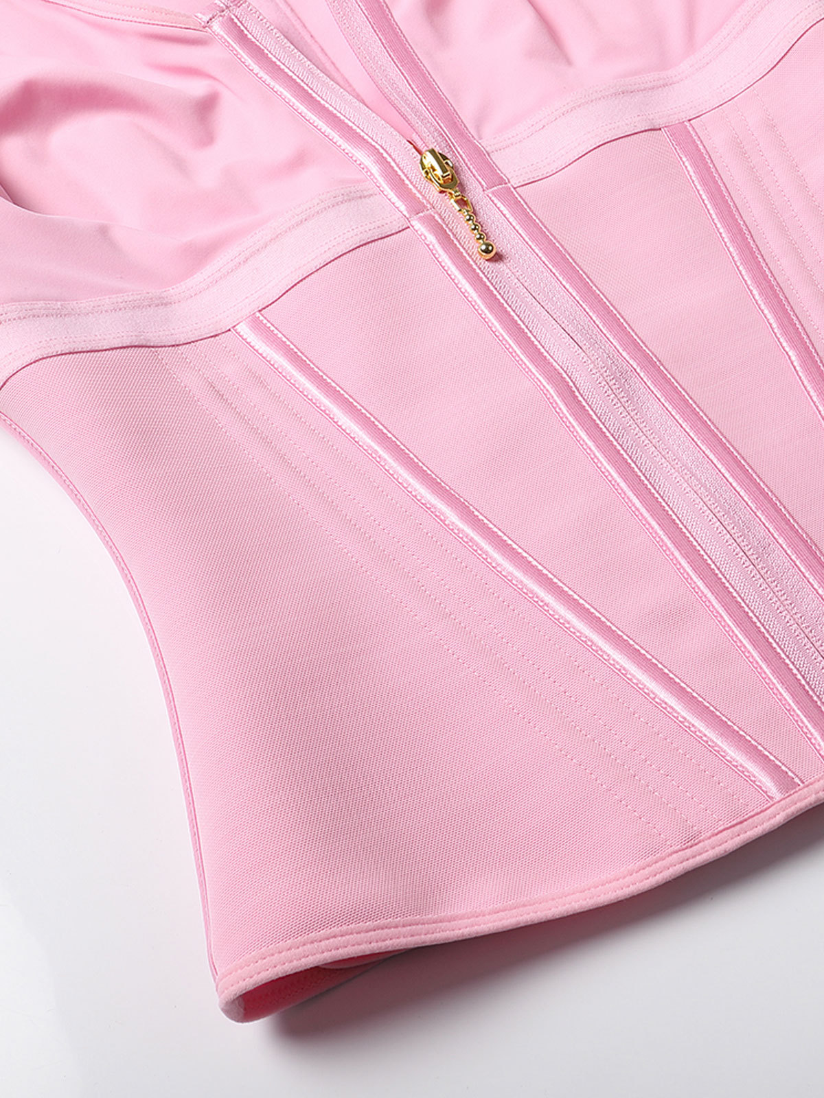 Extreme Latex Corset Waist Vest With Bra