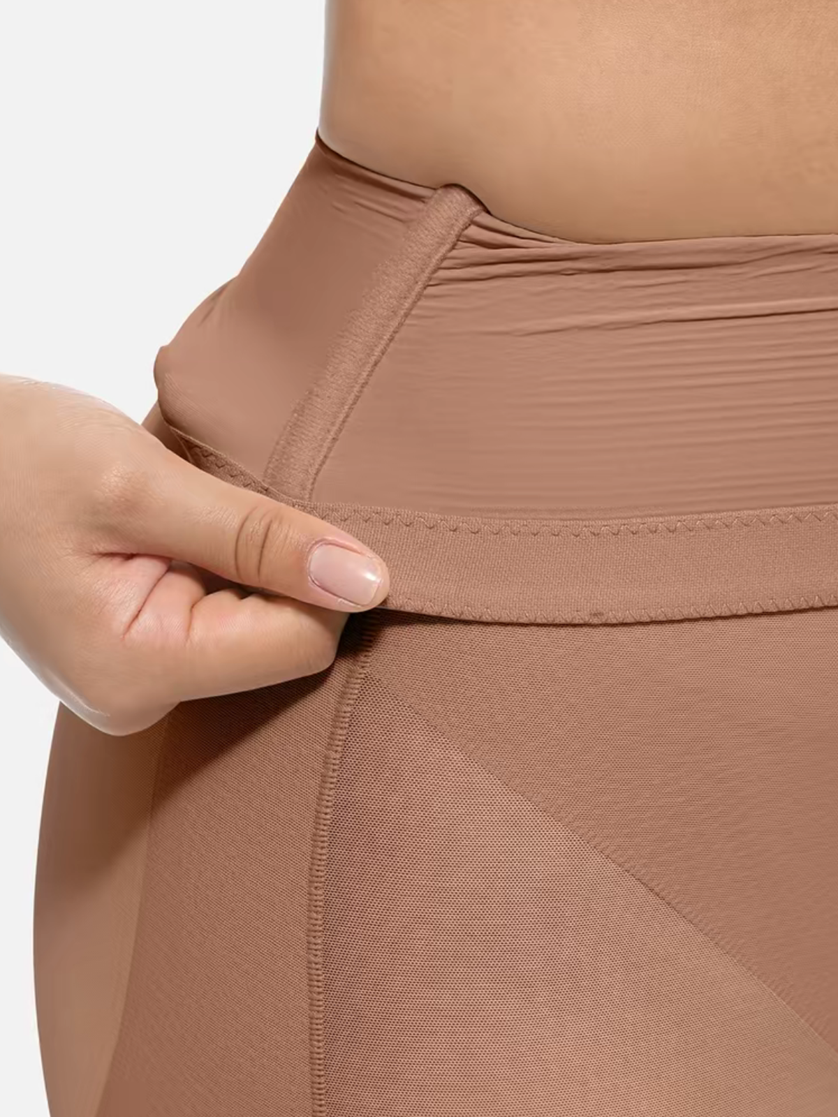 High Waisted Seamless Breathable Tummy Control Shaping Shorts
