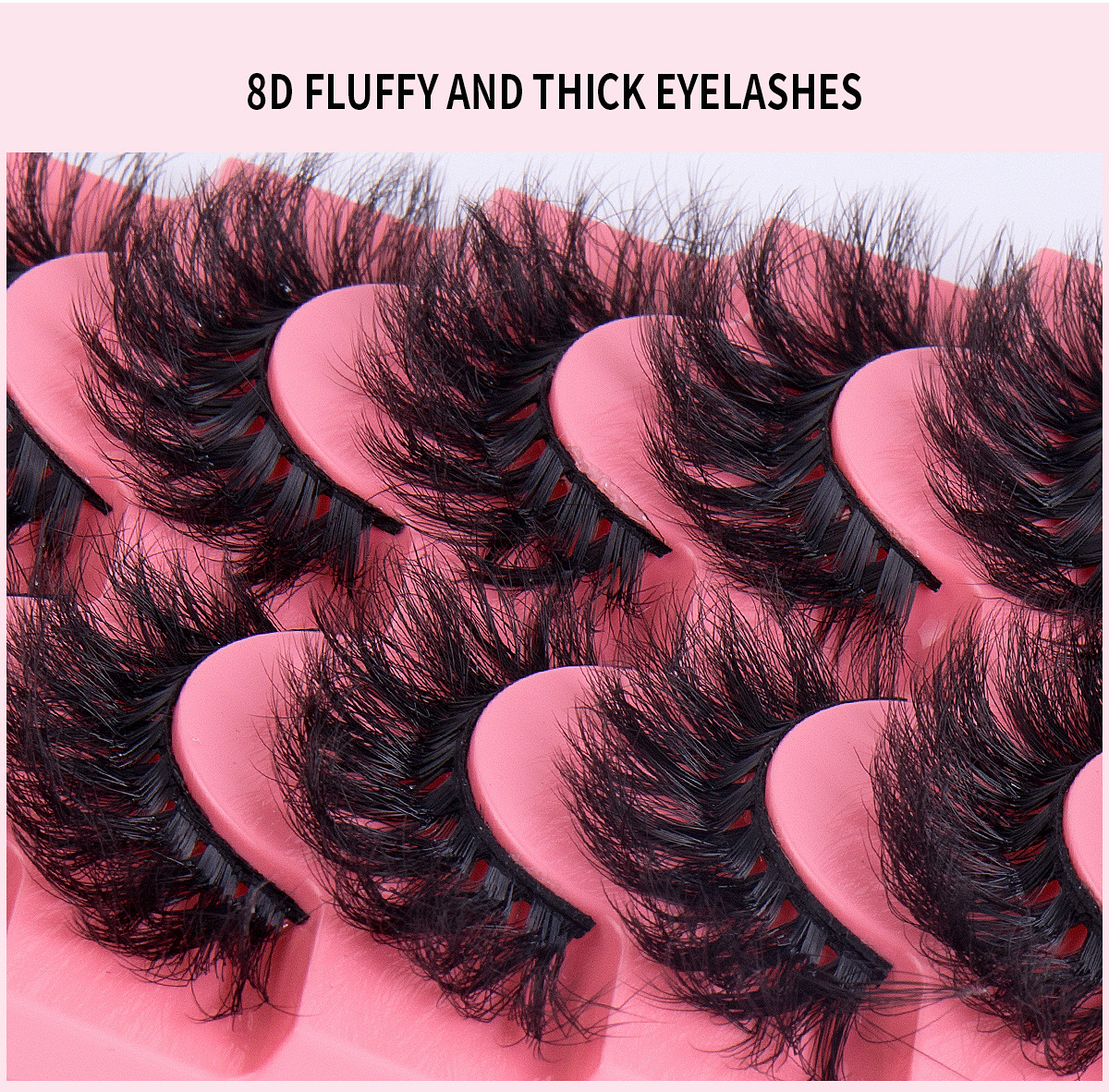 7 Pairs Fluffy False Eyelashes