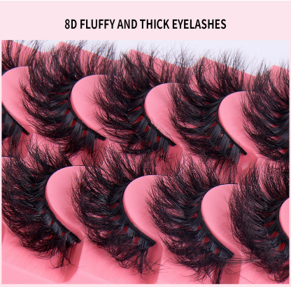 7 Pairs Fluffy False Eyelashes