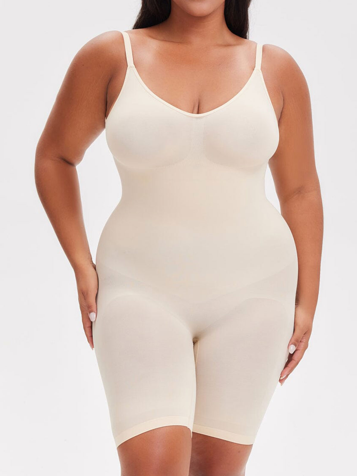 Plus Size Smoothing Seamless Open Back Shaper