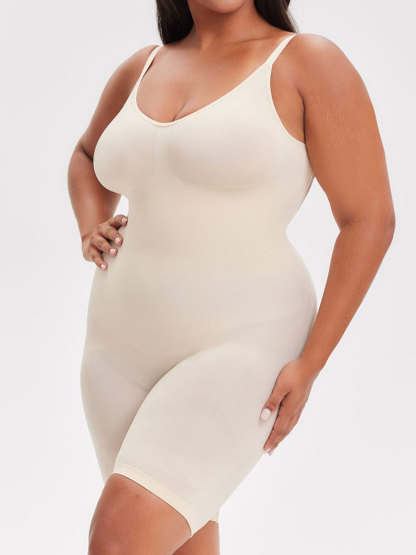 Plus Size Smoothing Seamless Open Back Shaper