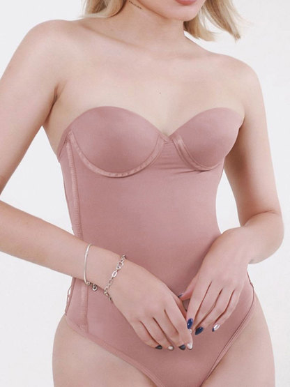 Back Lace-up Thong Seamless Shapewear