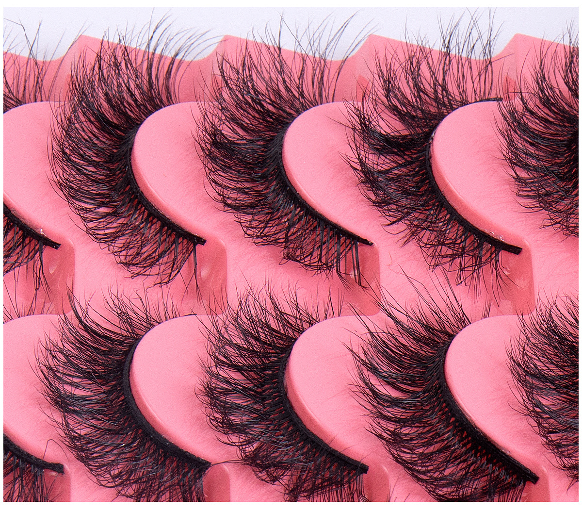 7 Pairs Fluffy False Eyelashes