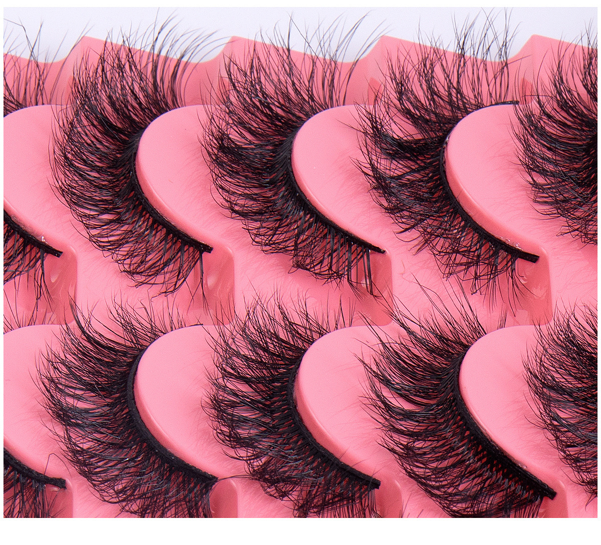 7 Pairs Fluffy False Eyelashes