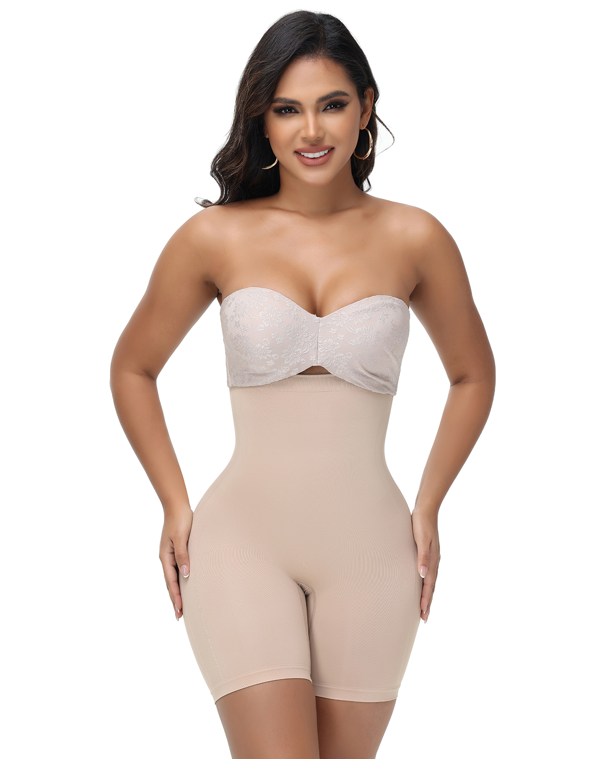 Tummy Compression Bodysuit Shaper With Butt Lifter