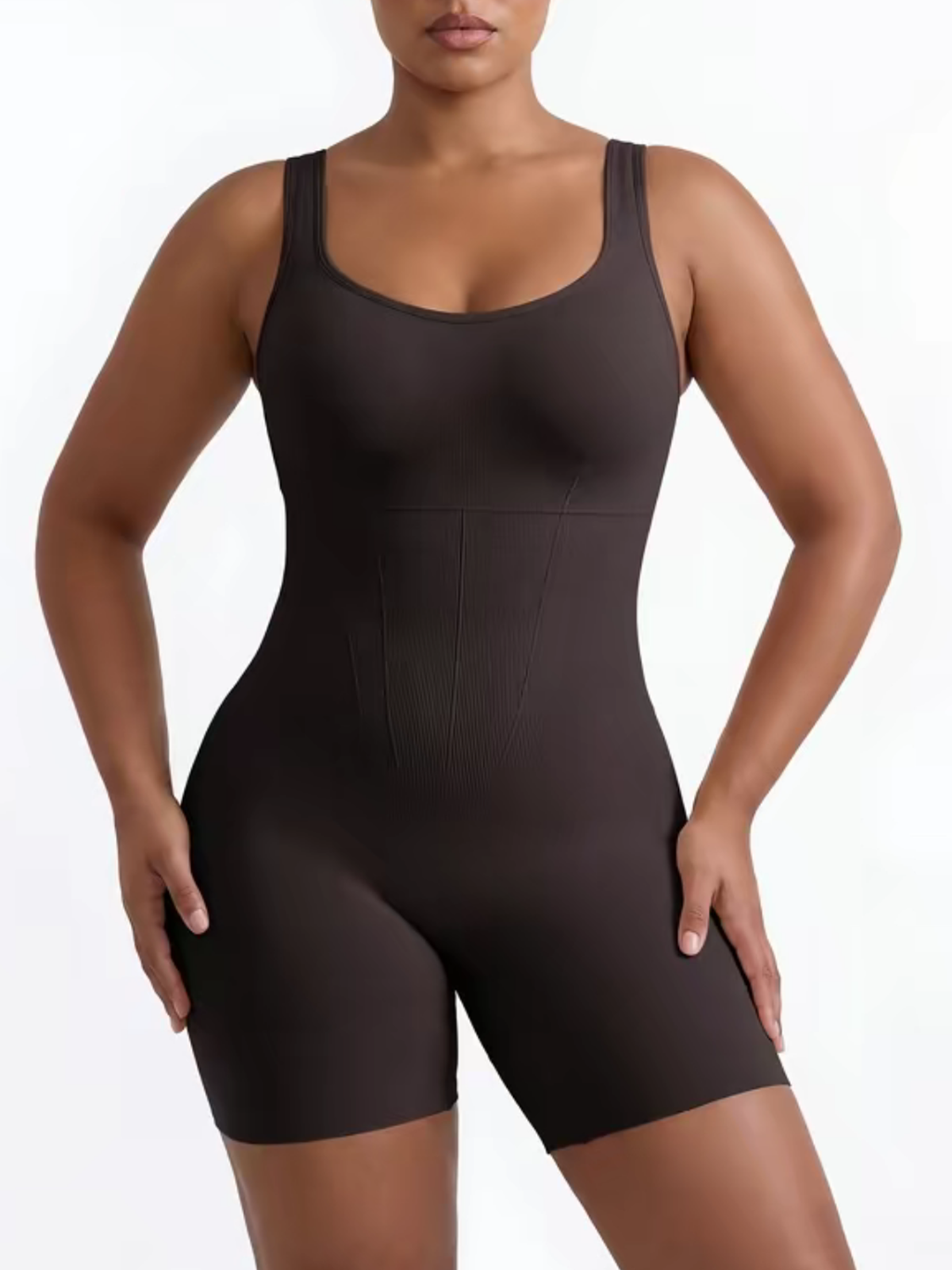 Sleeveless Shapewear With Comfortable Support And An Open Design