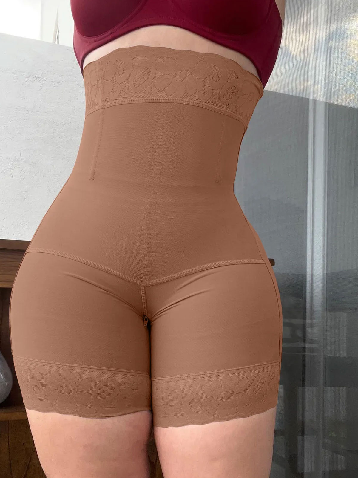 Fajas Colombianas Women's Slimming Butt Lifter High Waist Seamless Shorts 