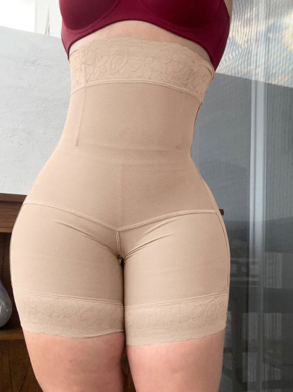 Fajas Colombianas Women's Slimming Butt Lifter High Waist Seamless Shorts 