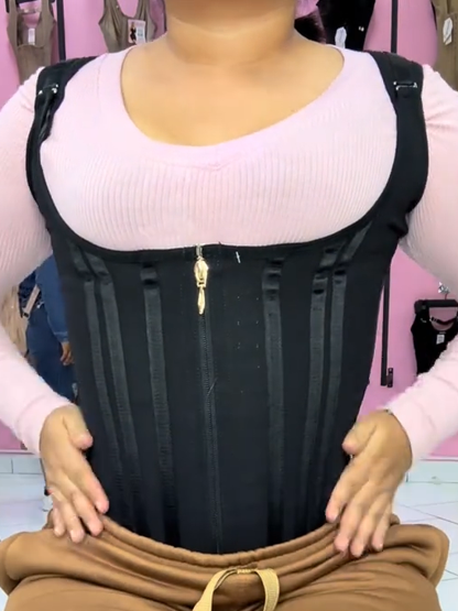 Open Front Button Down Compression Abdominal Binder