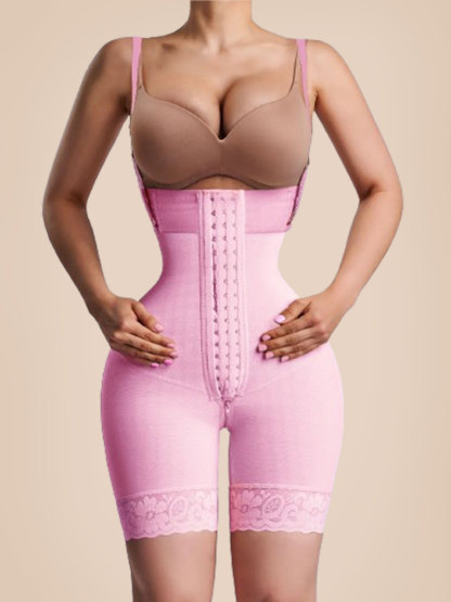 Women Body Hourglass Girdle Rib Height Mid Leg