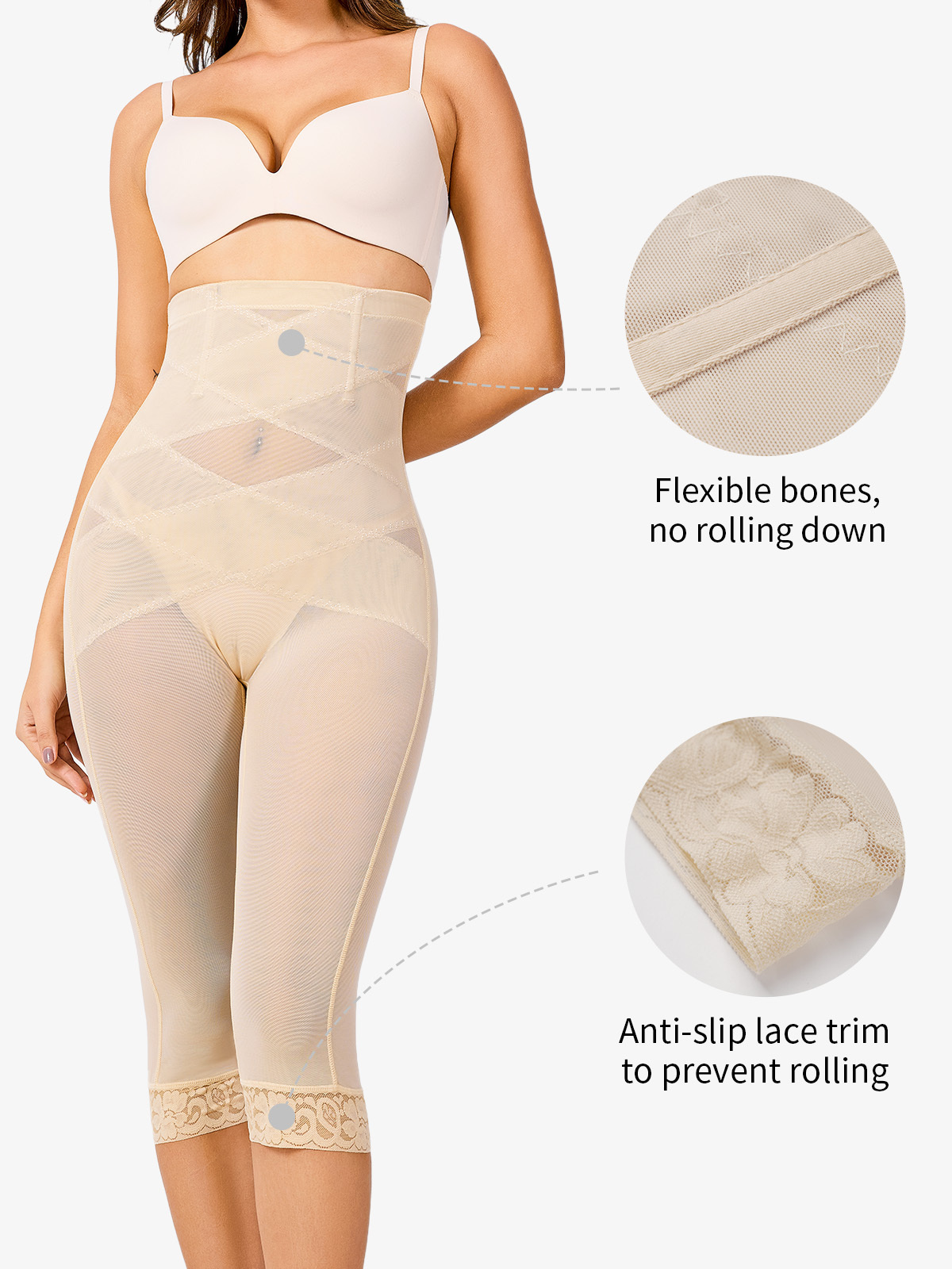 Chiccurve Air Mesh Thigh Slimmer Pants