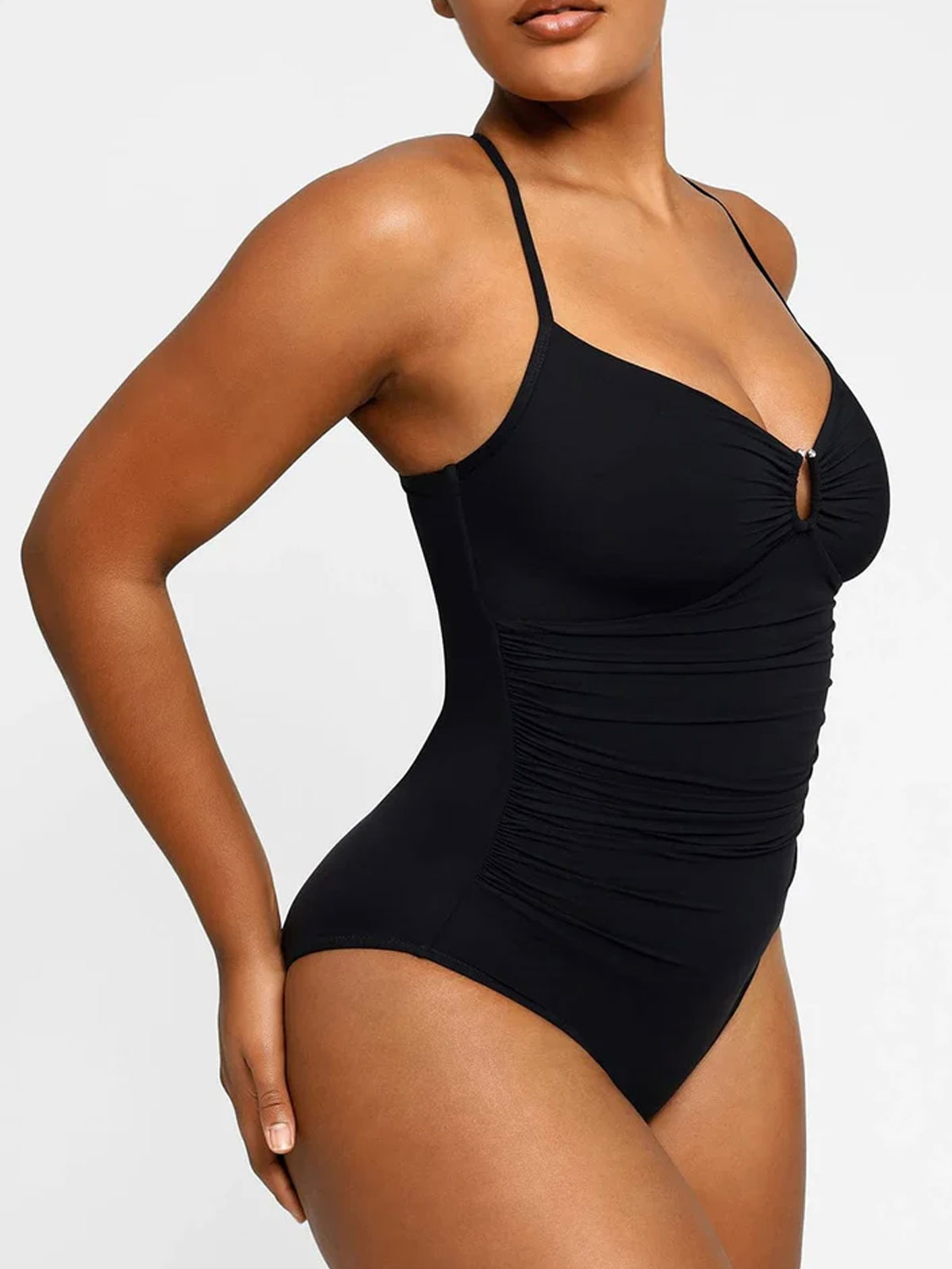 Smart Sculpt U-Ring Cut Out Shaping Swimsuit