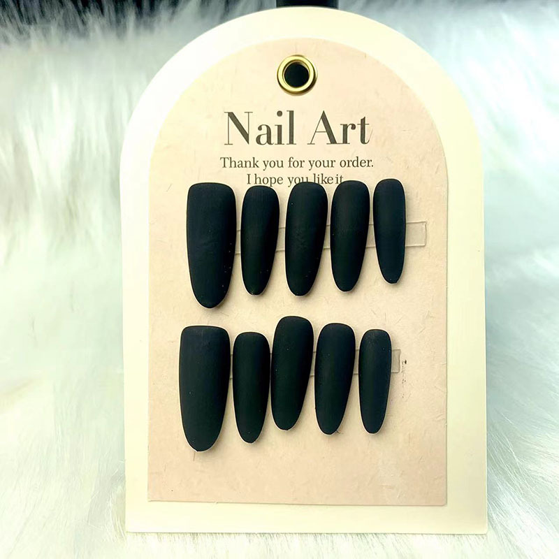 New Handmade Pure Black Nail Art Patches