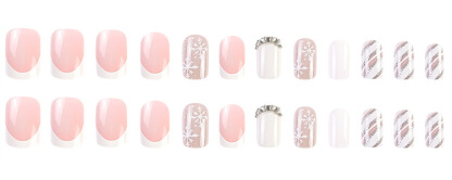 Christmas Glitter Snowflake Nail Art