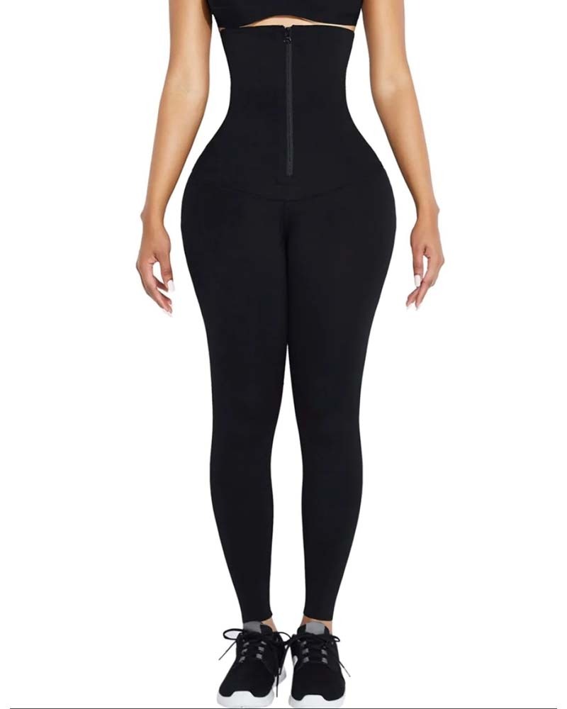 Slimming Pants With Zipper Belly Leggings