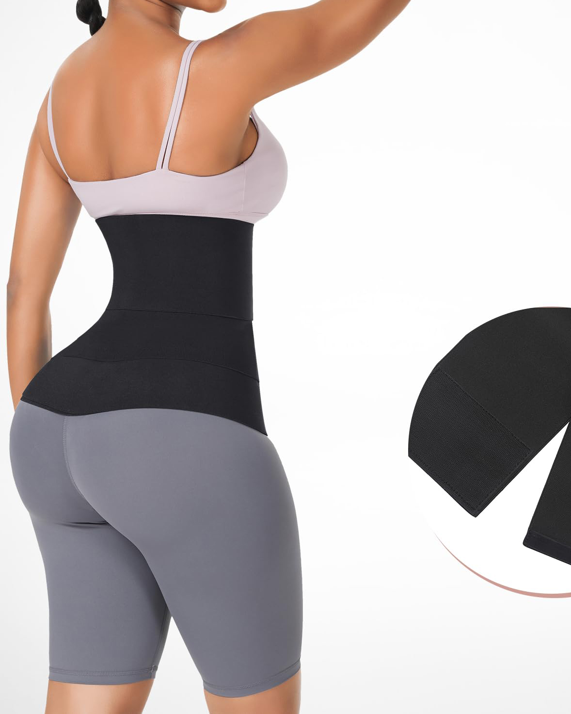 Waist Trainer for Women Belt Waist Cincher Tummy Wrap Plus Size Snatch Up Bandage