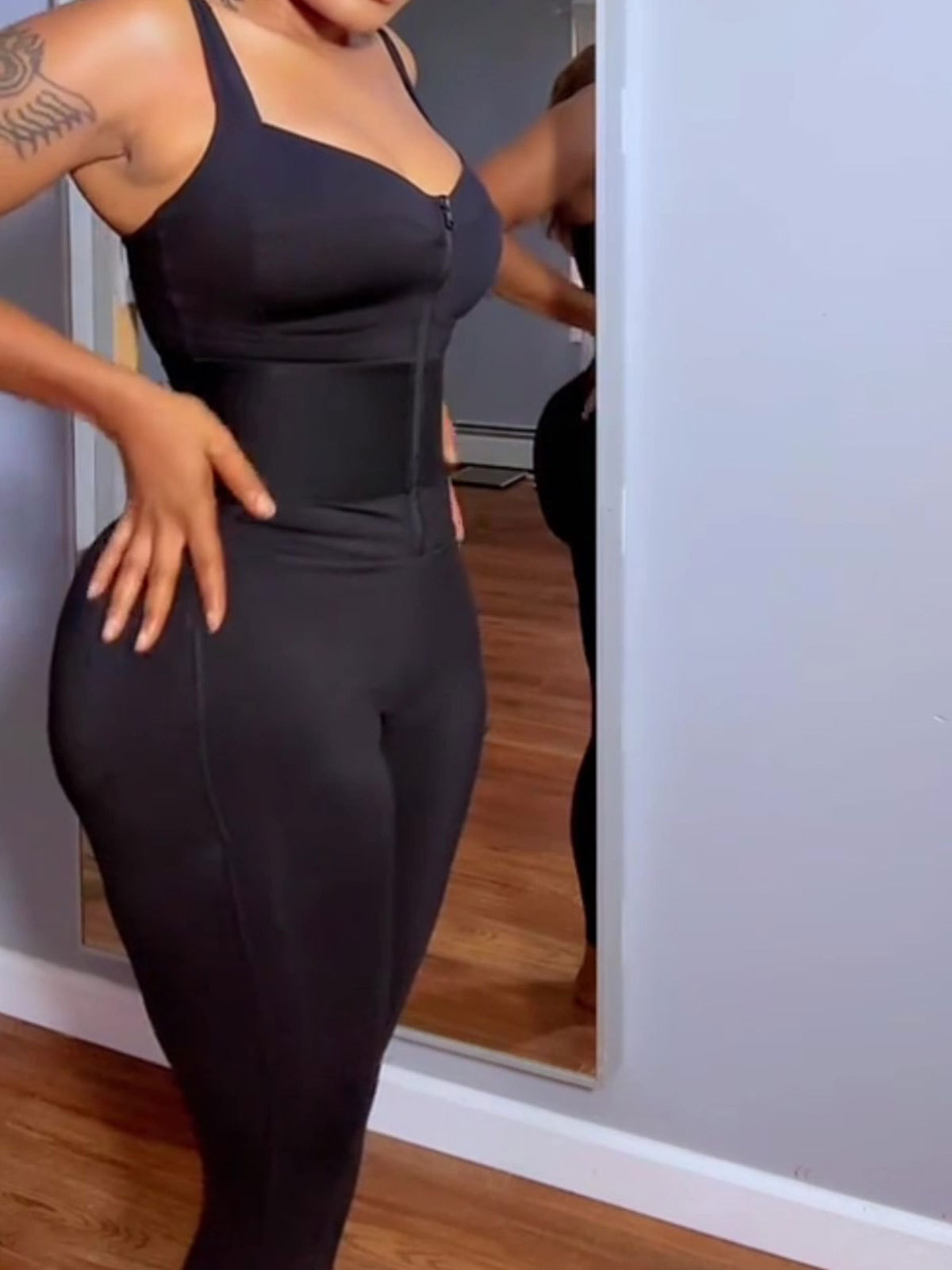 ElasticFuse Waistband Shaping Jumpsuit