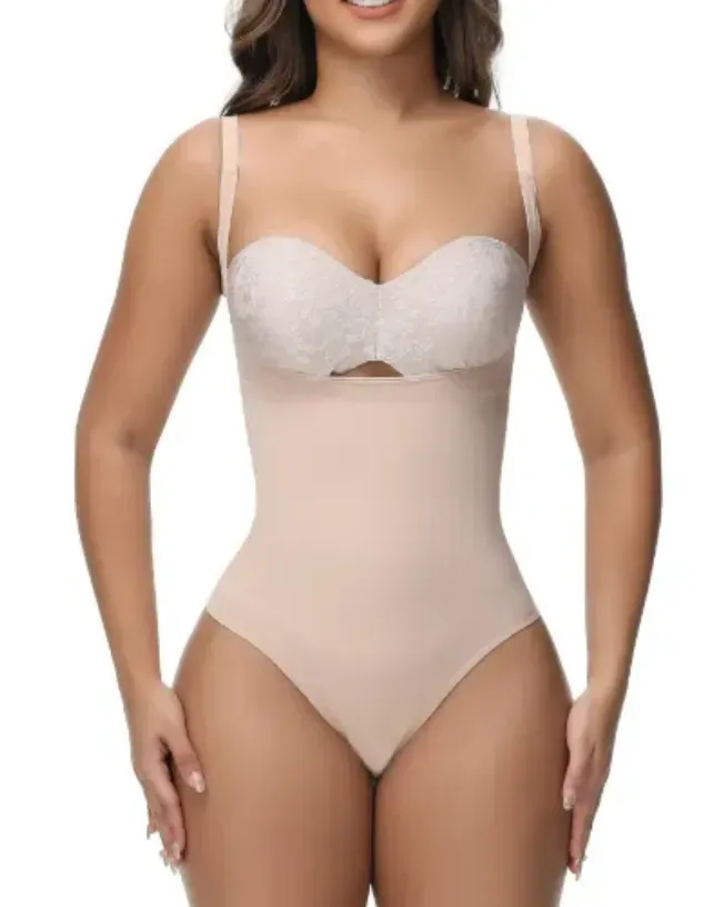 Seamless Body Shaper Thong Underwear High Waisted Butt Lifter Panty