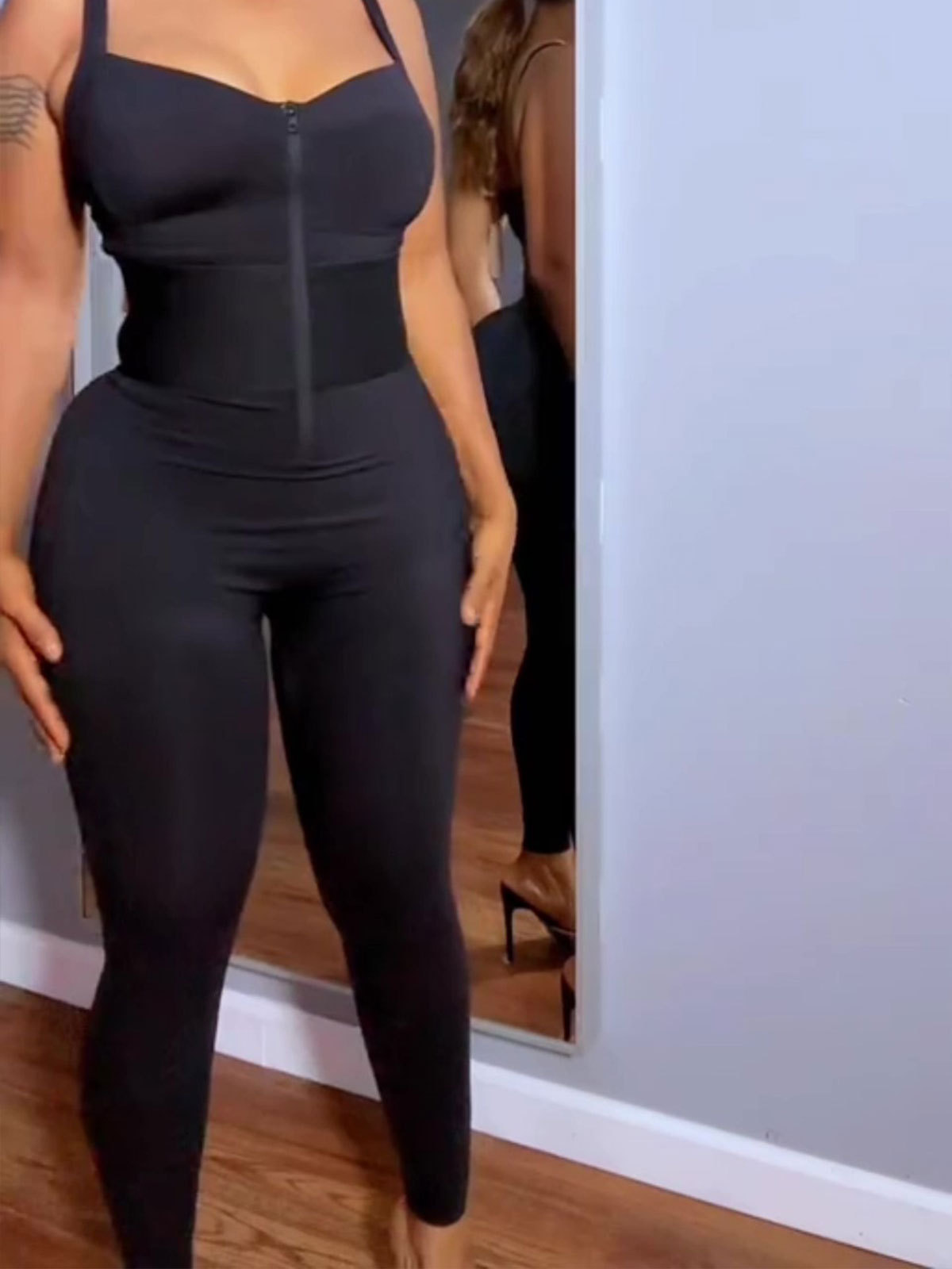 ElasticFuse Waistband Shaping Jumpsuit
