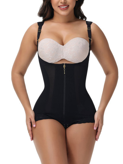Shapewear for Women Tummy Control Fajas Body Shaper Zipper Open Bust Bodysuit