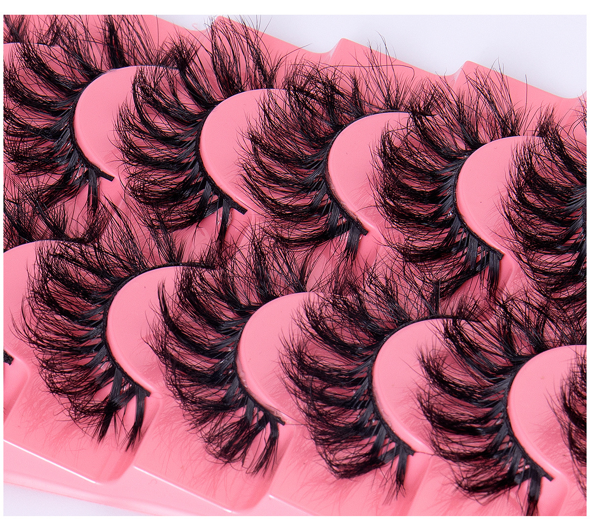 7 Pairs Fluffy False Eyelashes