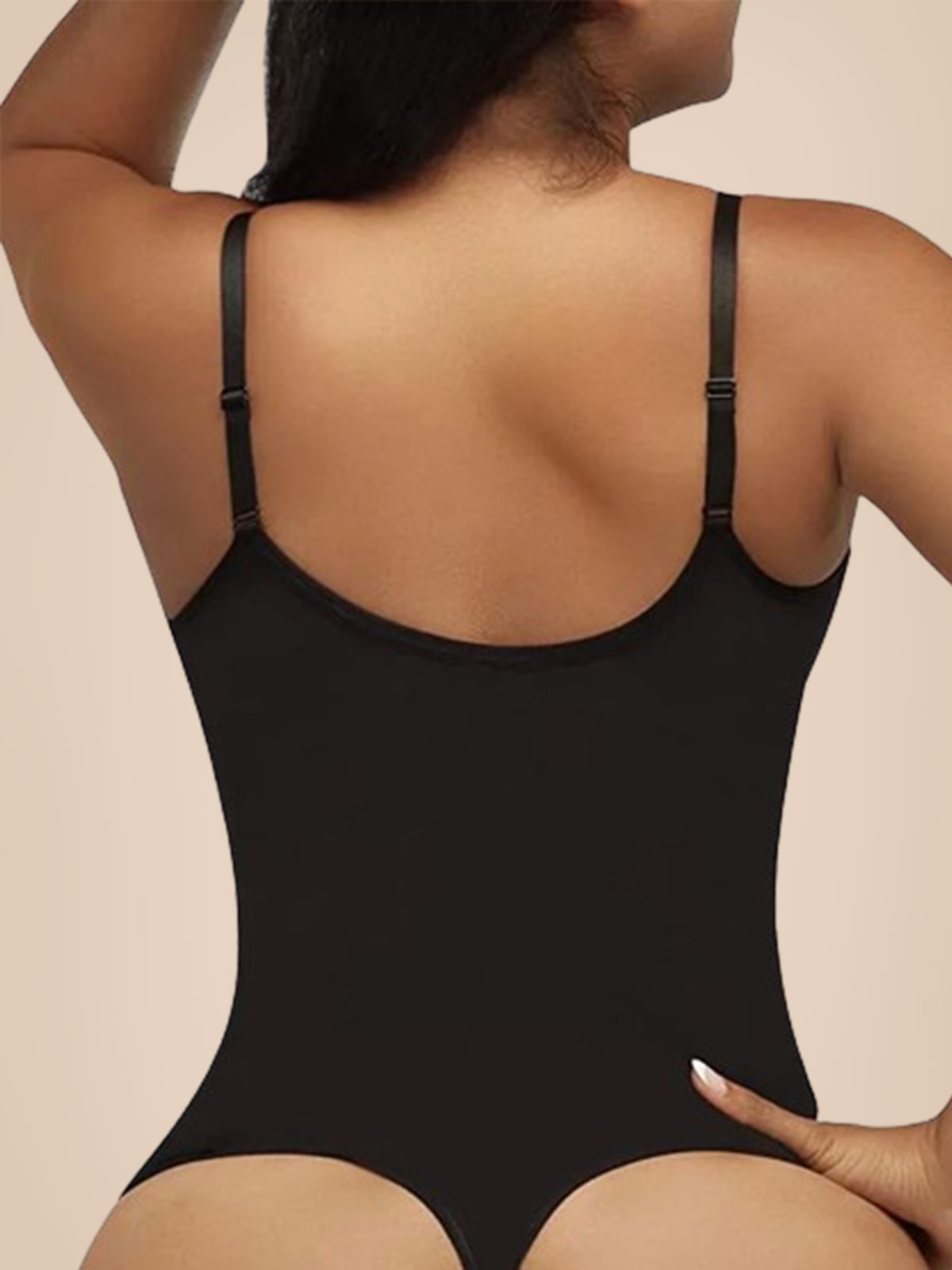 Tight Seamless Shapewear Triangle Thong Hip Lift Jumpsuit