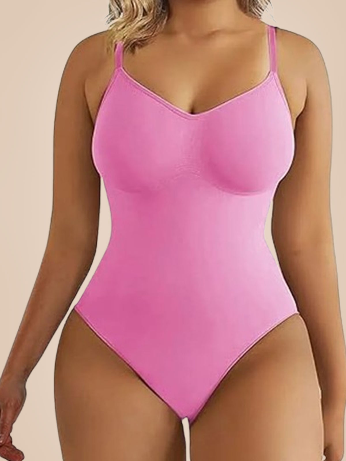 Tight Seamless Shapewear Triangle Thong Hip Lift Jumpsuit