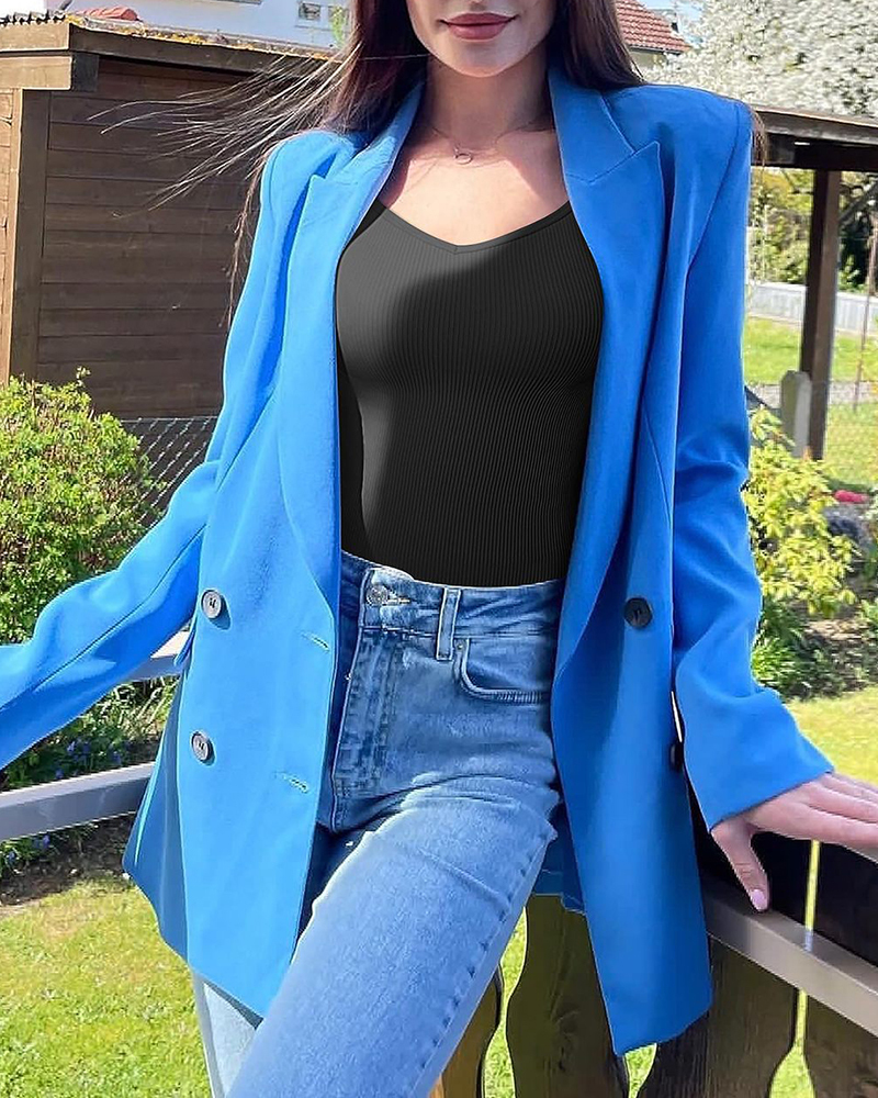 Sweetheart V Neck Ribbed Long Sleeve Bodysuit