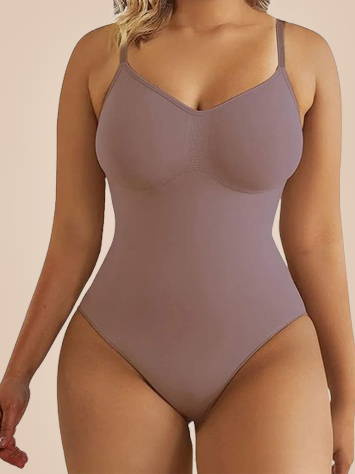 Tight Seamless Shapewear Triangle Thong Hip Lift Jumpsuit