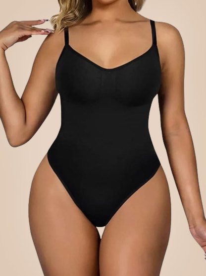 Tight Seamless Shapewear Triangle Thong Hip Lift Jumpsuit