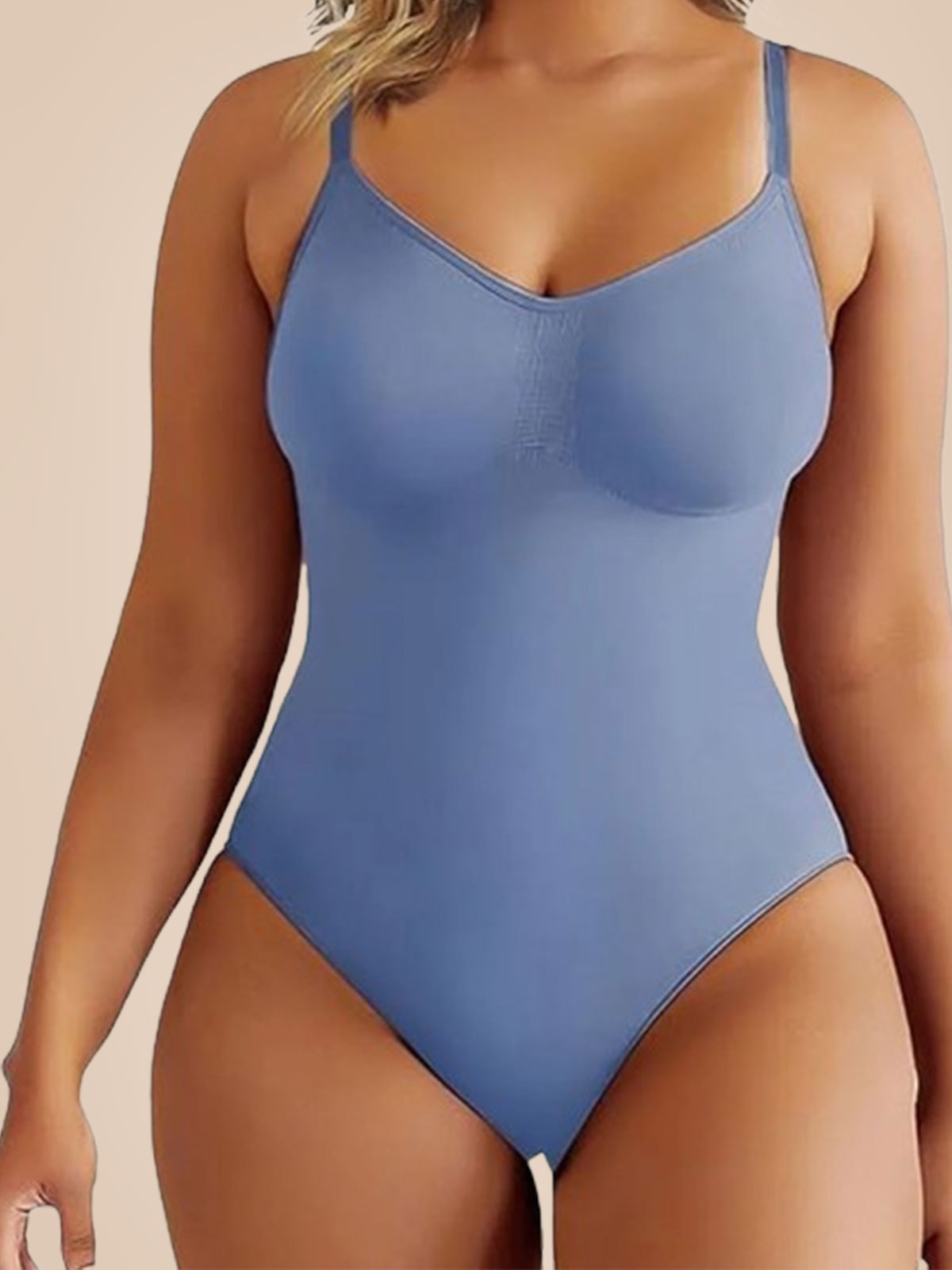 Tight Seamless Shapewear Triangle Thong Hip Lift Jumpsuit