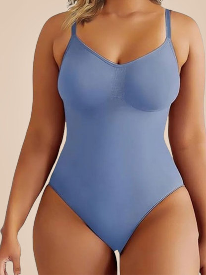 Tight Seamless Shapewear Triangle Thong Hip Lift Jumpsuit