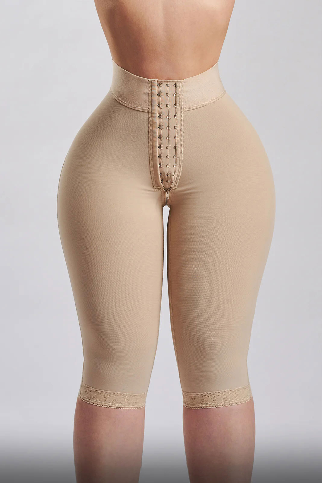 Women's Hip Shaping Knee-length High waist Shorts