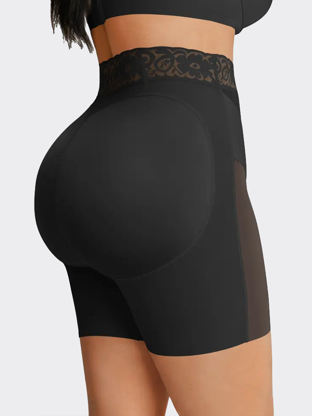 Lace High Waisted Tummy Control Shapewear Shorts