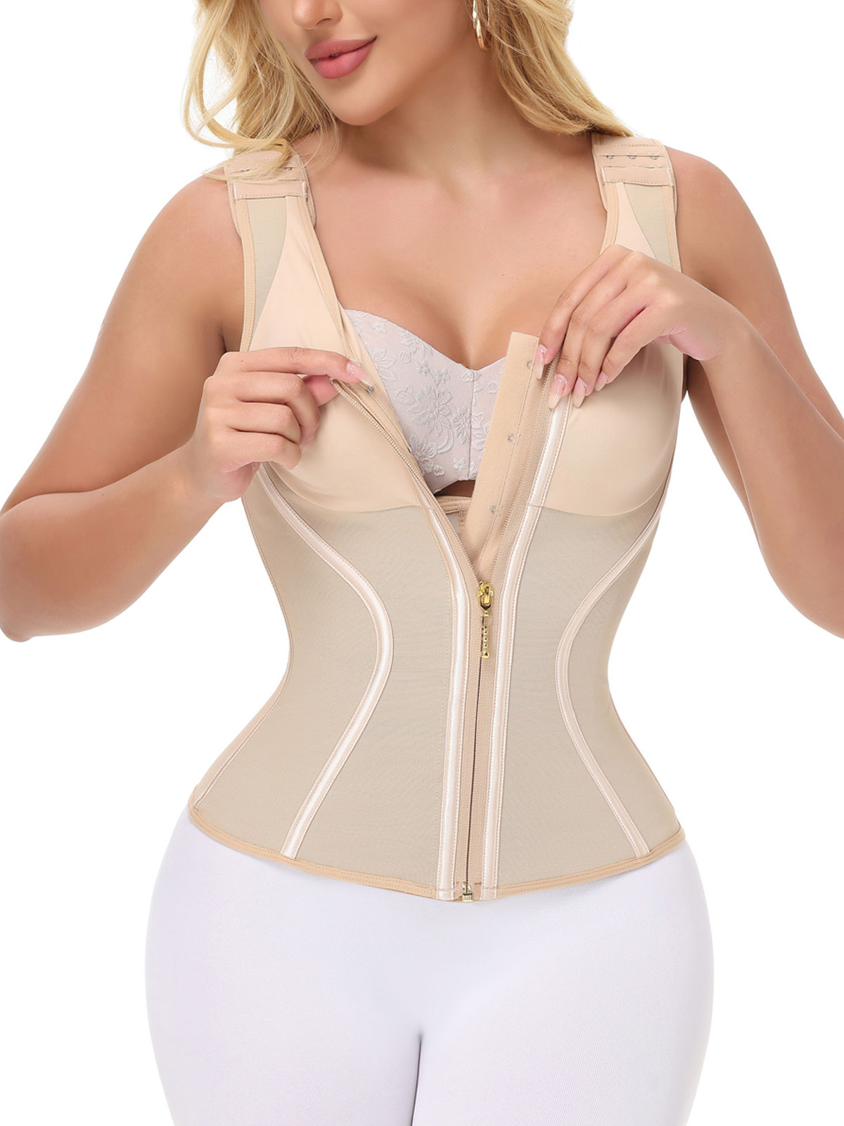 Breathable Extreme Hourglass Corset Waist Vest With Bra
