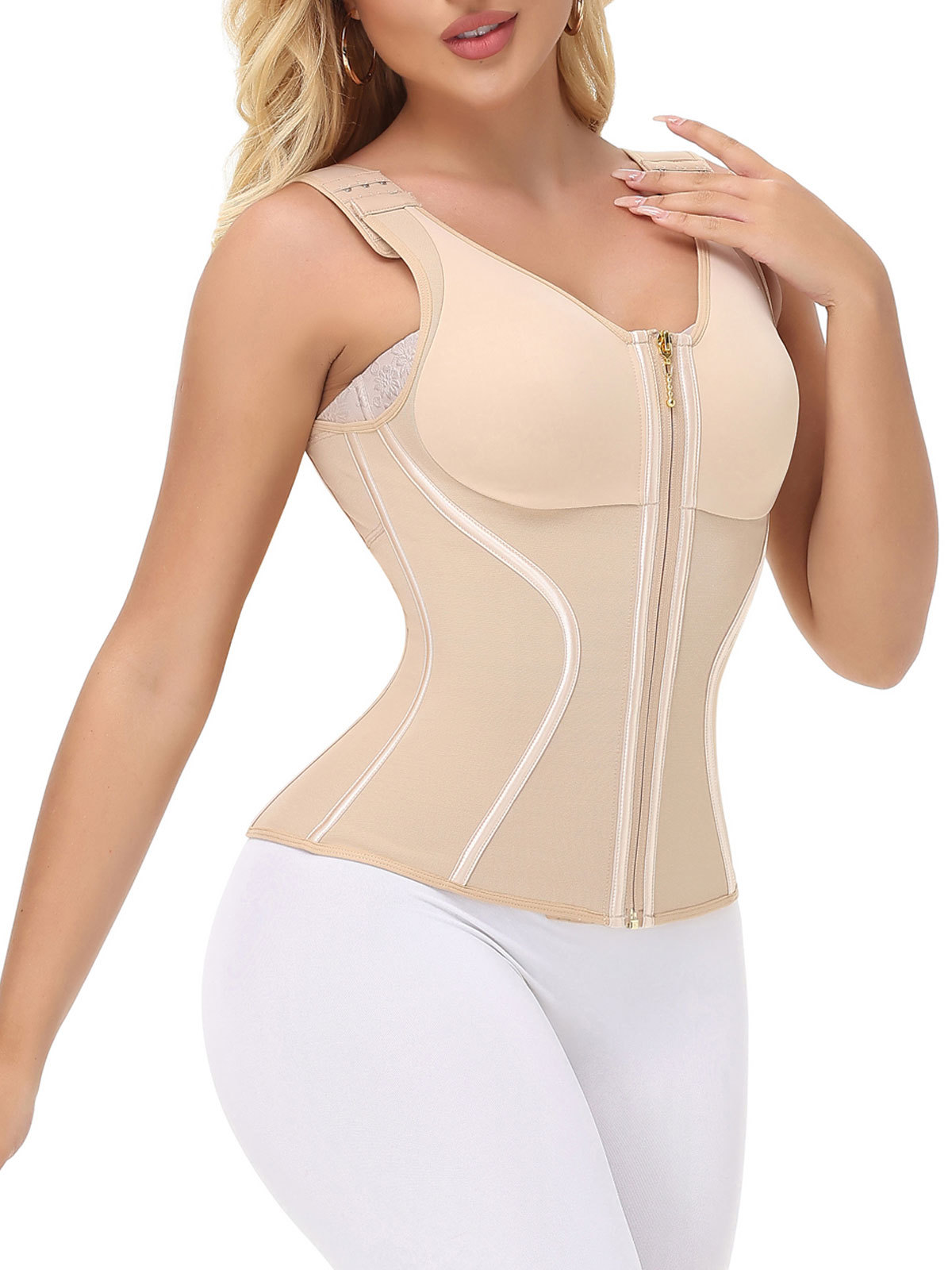 Breathable Extreme Hourglass Corset Waist Vest With Bra