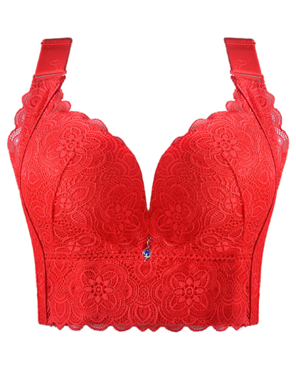 Longline Wire-free Breathable Lace Push Up Bras