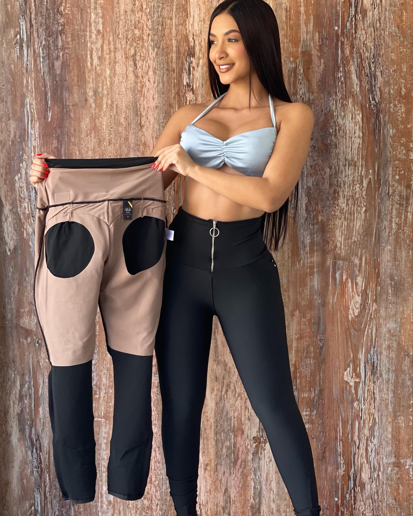 ChicCurve Tummy Control Zipper Butt Lift Pants
