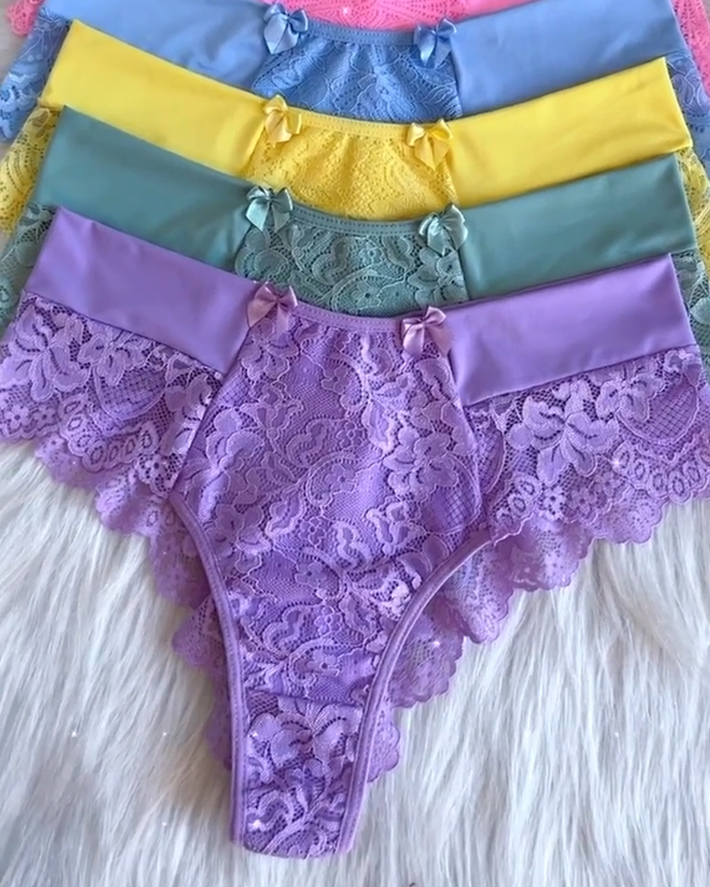 ChicCurve Multi-Colored Yoga Thong Panties