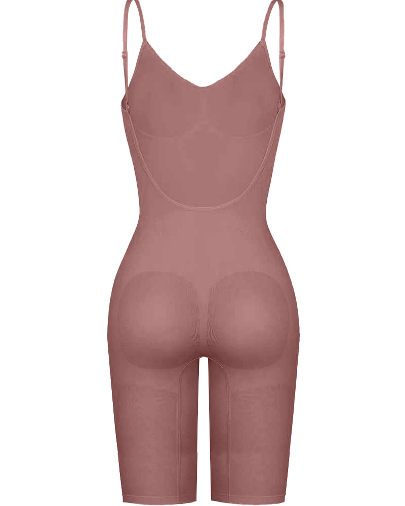 Seamless Backless Mid-Length Full Body Shaper