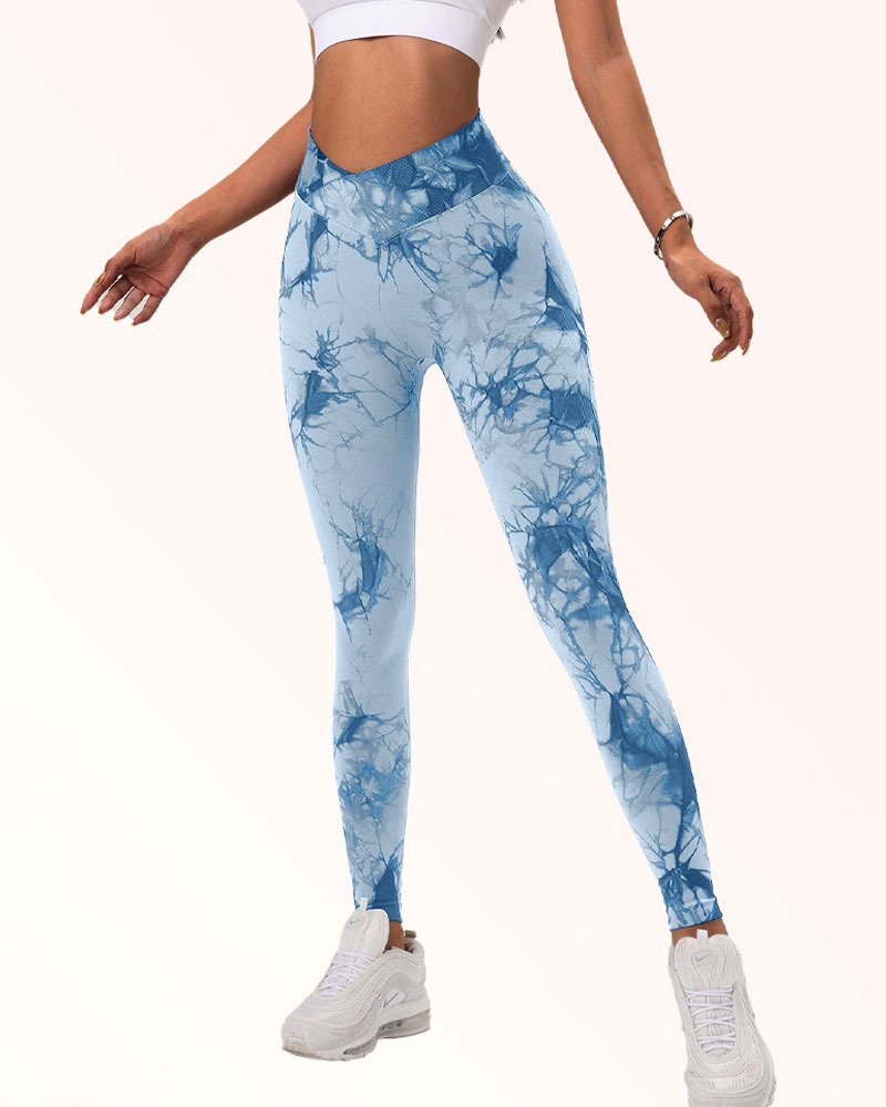 Seamless Tie Dye High Waist Yoga pants